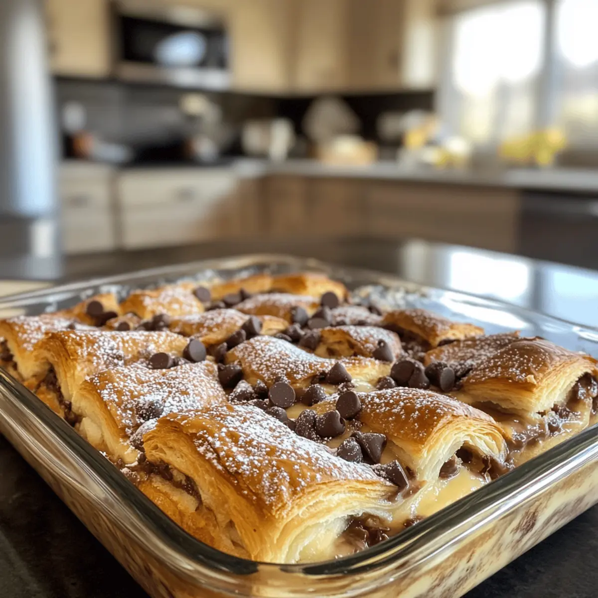 Irresistible Chocolate Croissant Breakfast Bake Delight
