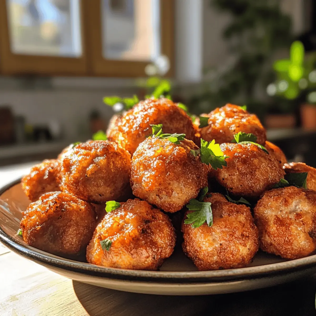 Irresistibly Crispy Fried Meatballs: A Flavorful Twist