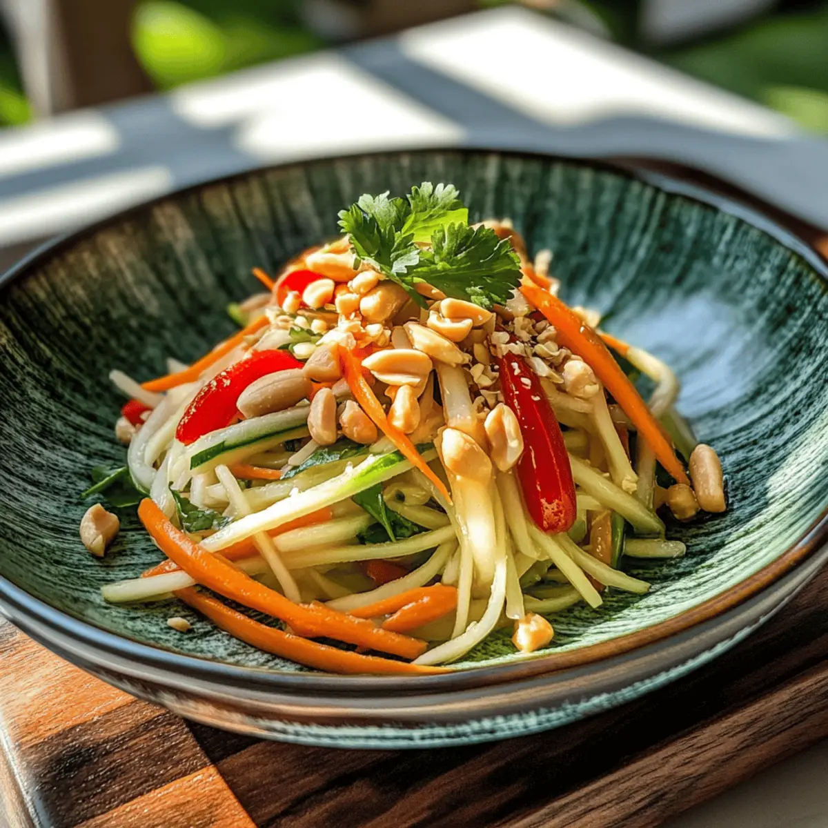 Green Papaya Salad: Refreshing Crunch with Tangy Twist