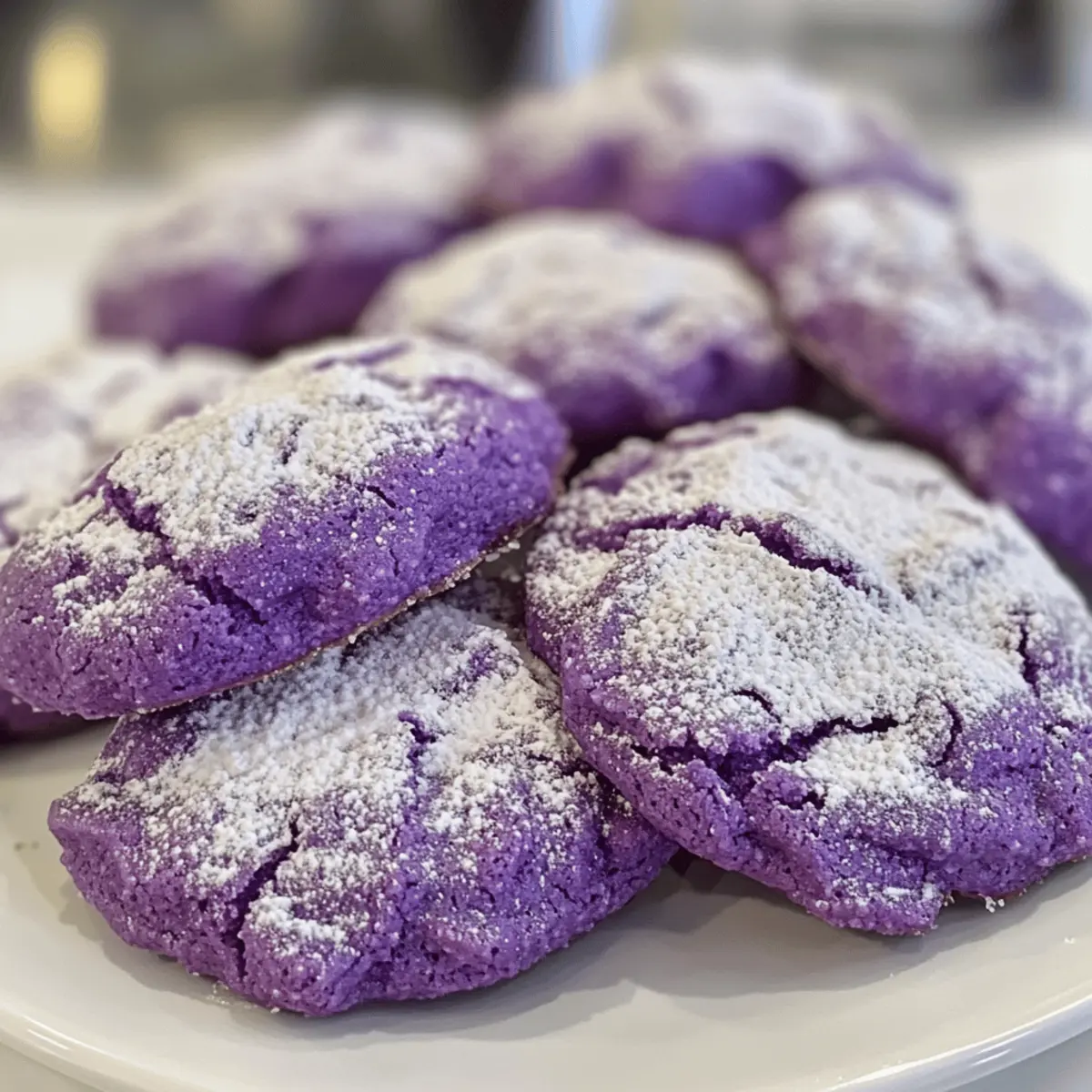 Get Ready to Indulge in Irresistible Purple Crinkle Cookies