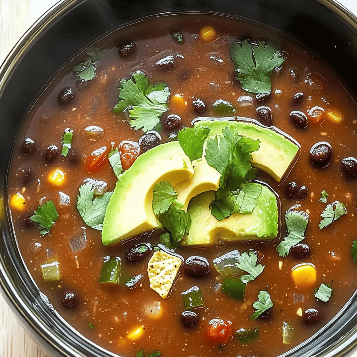 Rustic Southwest Black Bean Soup for Cozy Nights at Home