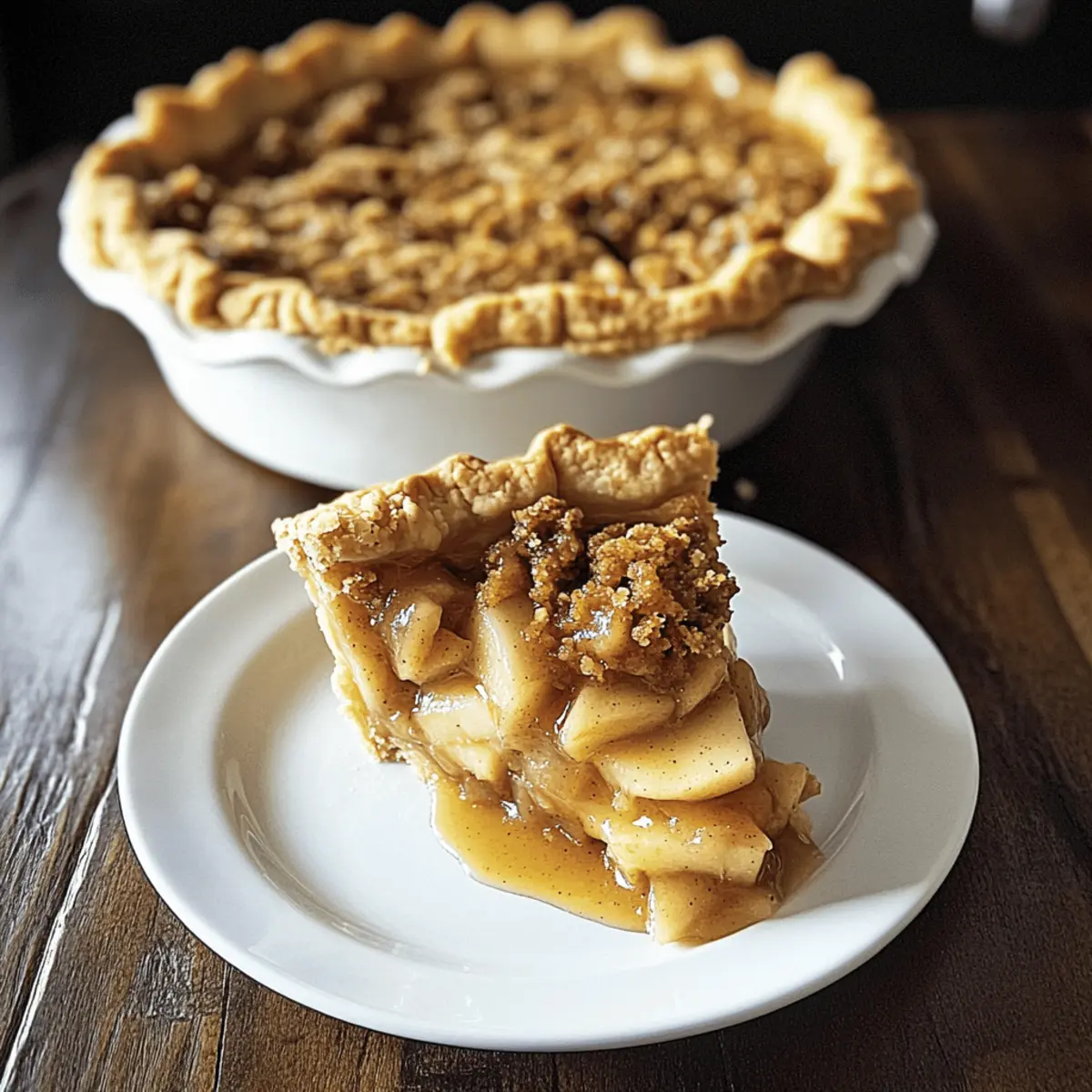 Hot Buttered Rum Apple Pie