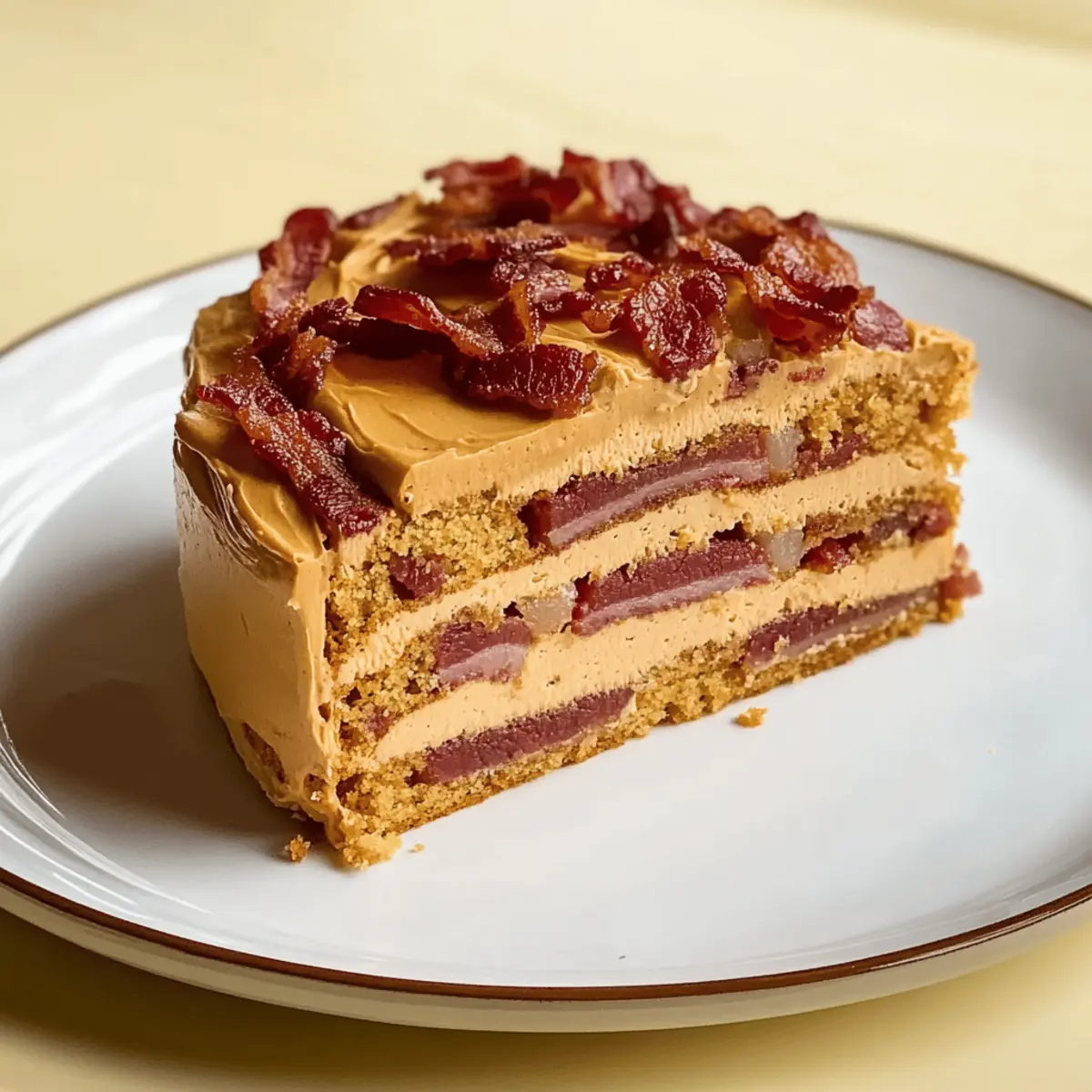 Peanut Butter and Bacon Dog Cake Your Pup Will Adore