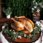 Roast Chicken with Mushroom Gravy