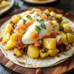 Potato, Egg, and Cheese Breakfast Tacos