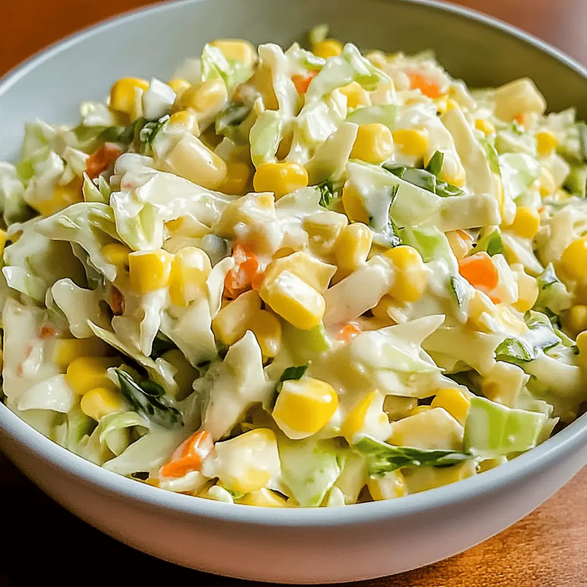 Spicy Jalapeno Corn Coleslaw