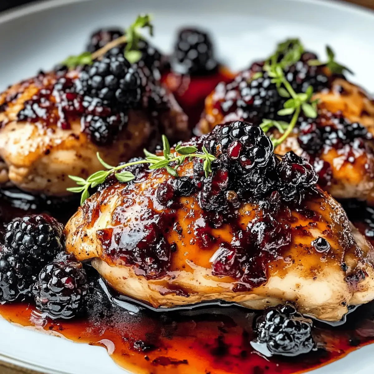Bourbon Blackberry Chicken