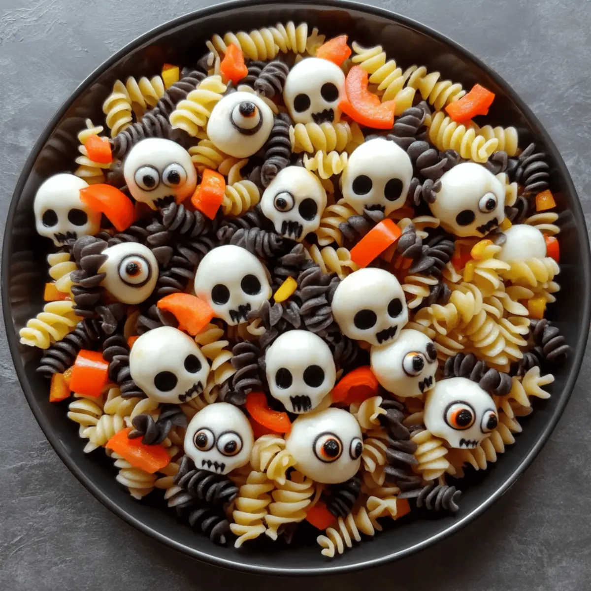 Spooky Halloween Pasta Salad Your Kids Will Go Crazy For