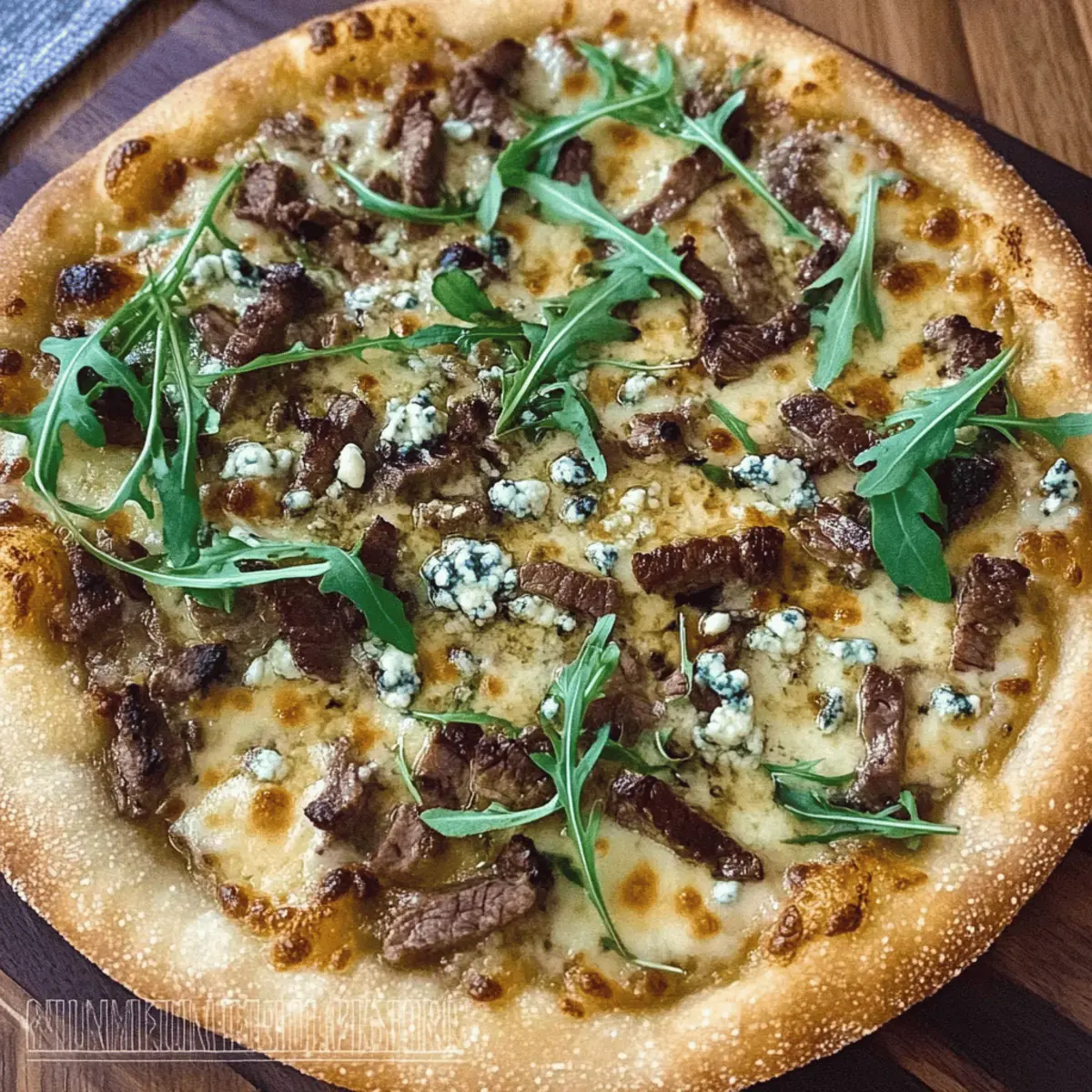 Amazing Steak and Blue Cheese Pizza