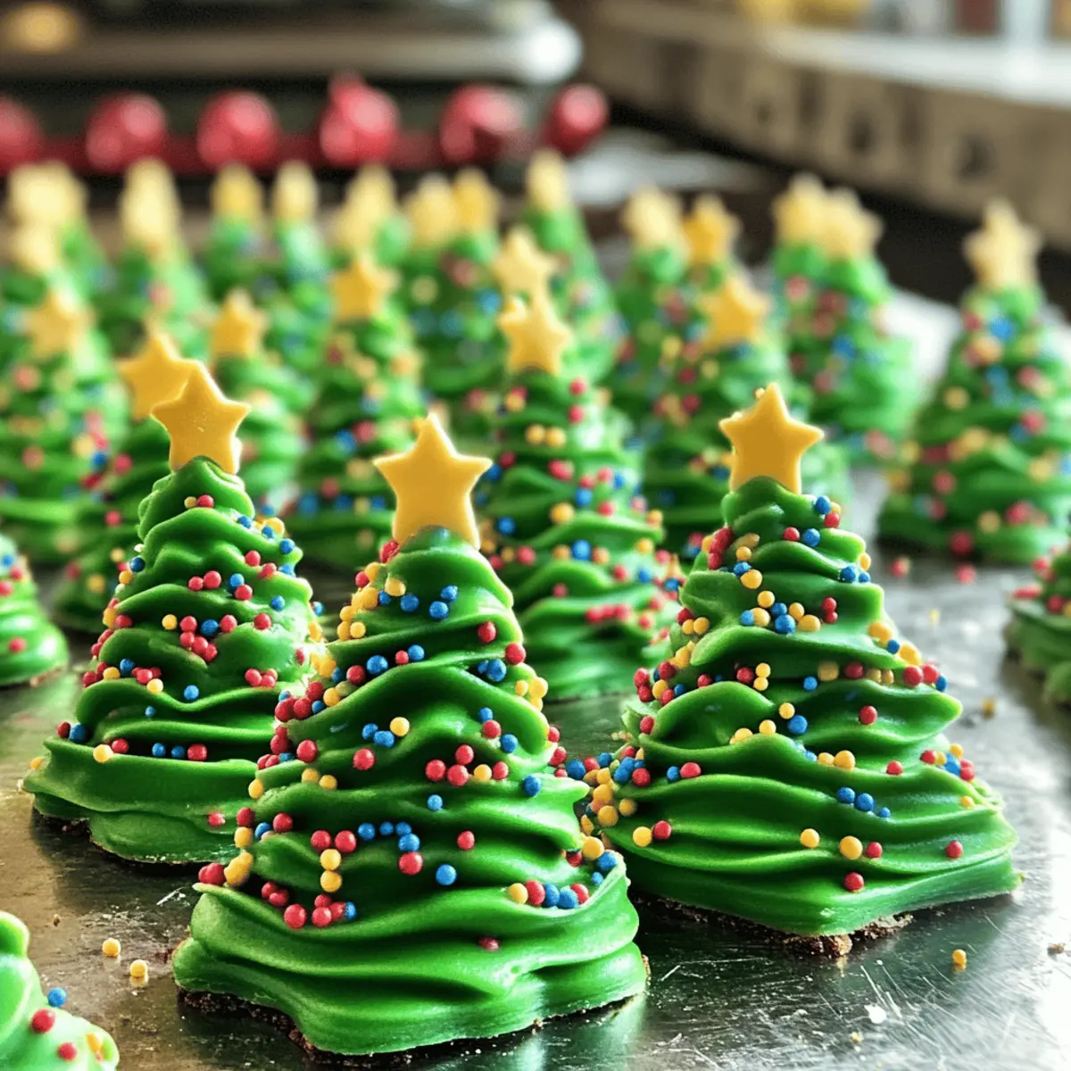 Fudge Christmas Trees