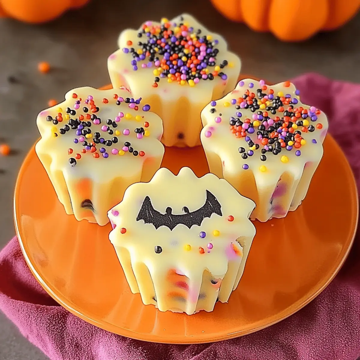 Funfetti Halloween Mini Cakes