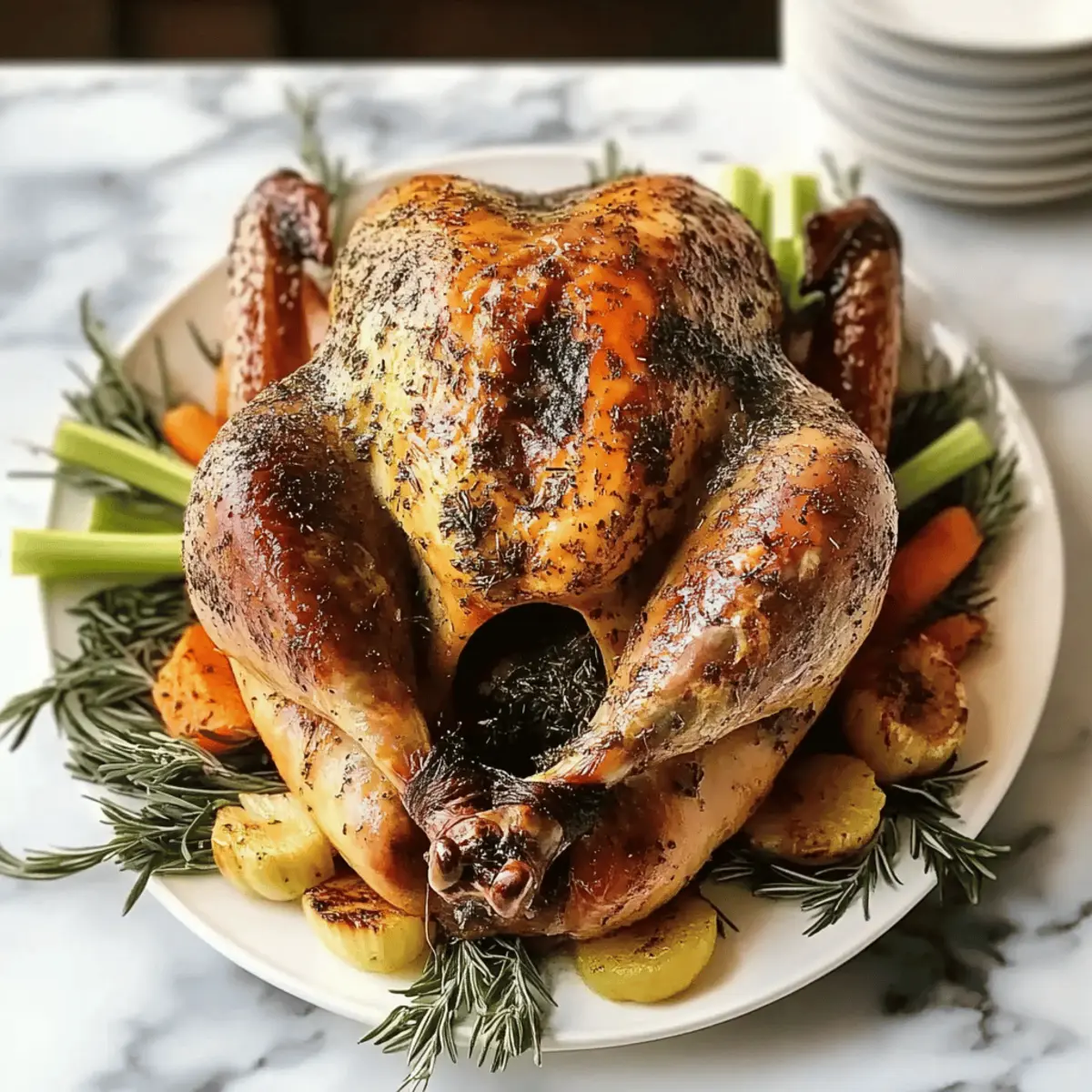 Succulent Garlic Thanksgiving Turkey That Steals the Show