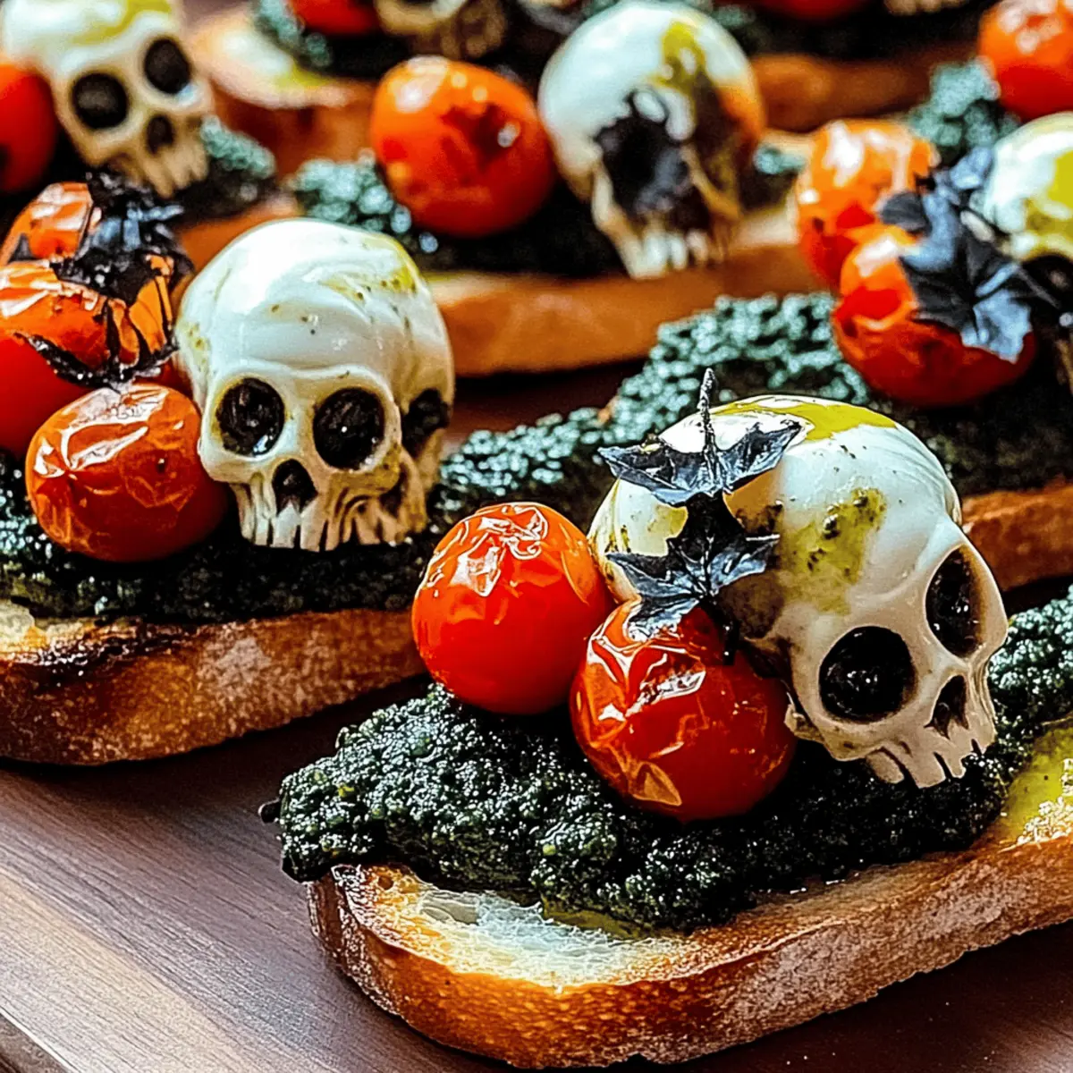 Spooktacular Halloween Bruschetta Appetizer for Easy Entertaining