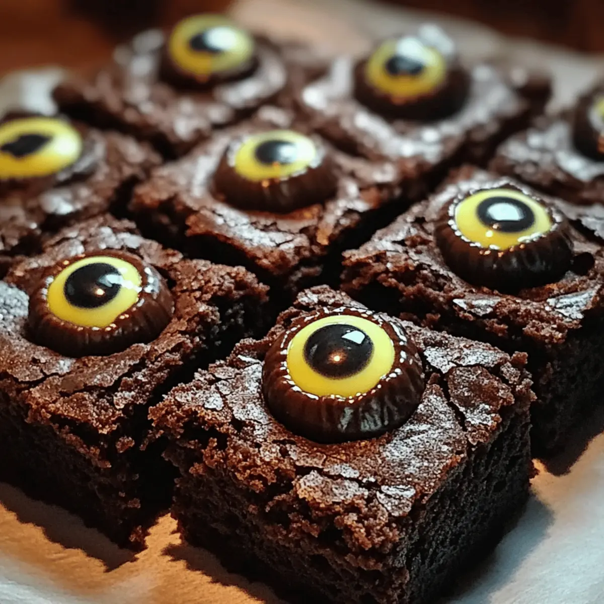 Monster Eye Brownie Bites