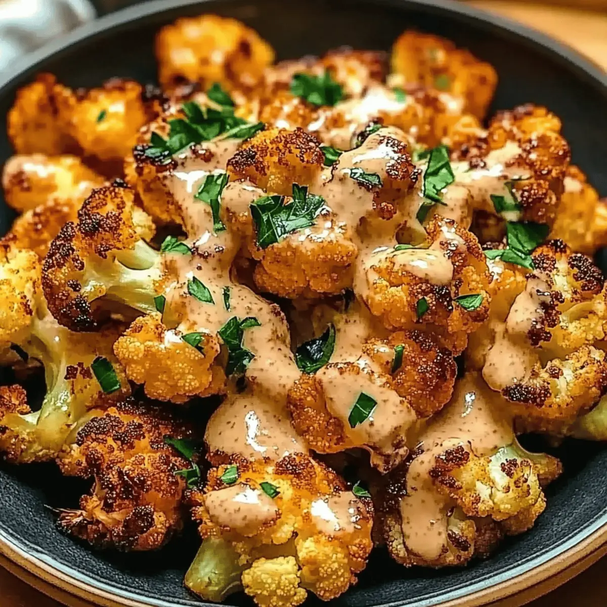 Moroccan Cauliflower with Tahini-Honey