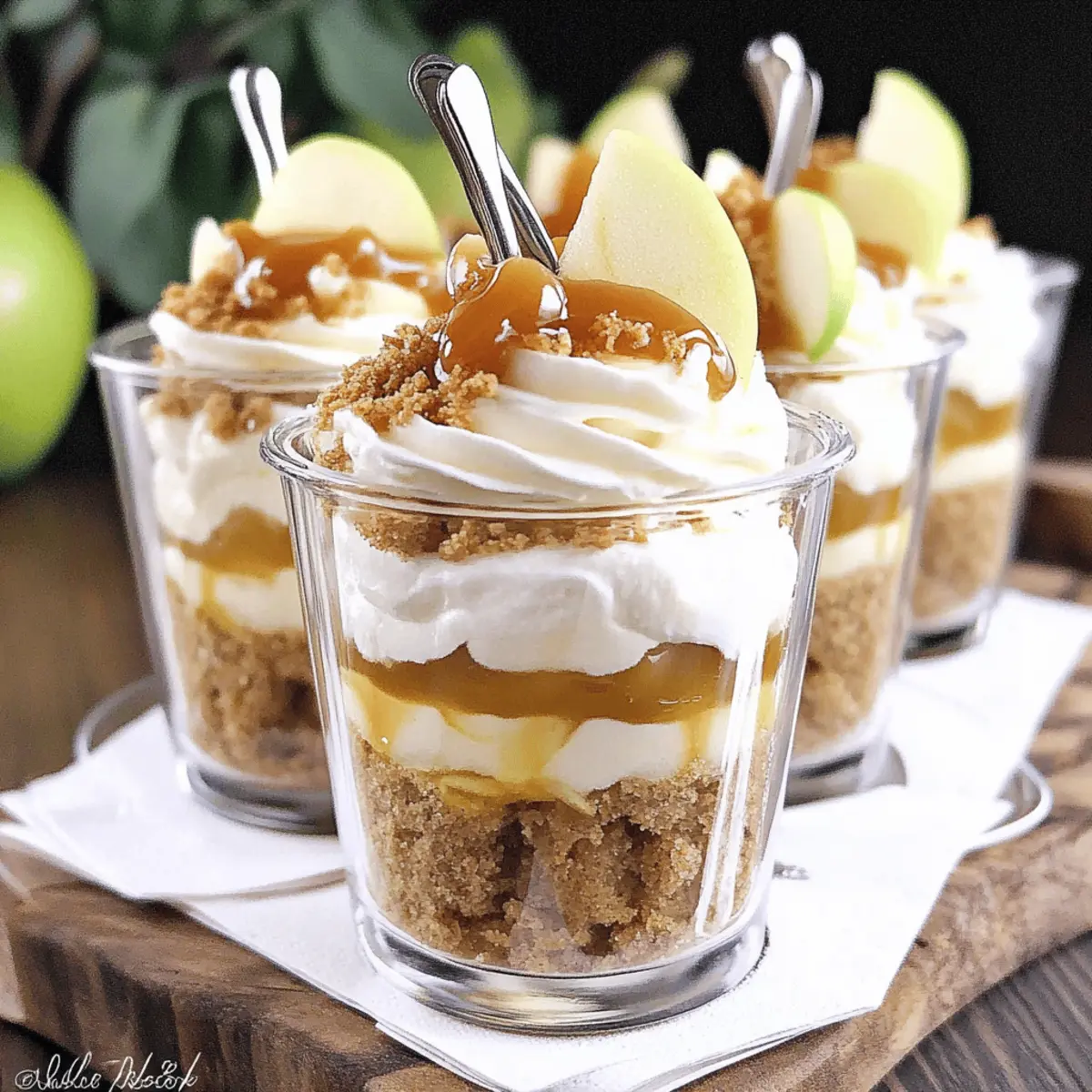 No Bake Caramel Apple Cheesecake Parfaits You’ll Adore
