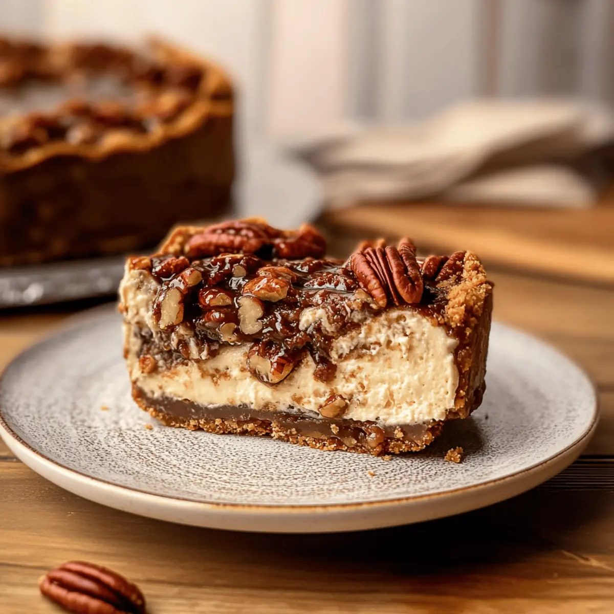 Irresistible Pecan Pie Cheesecake for Your Thanksgiving Table