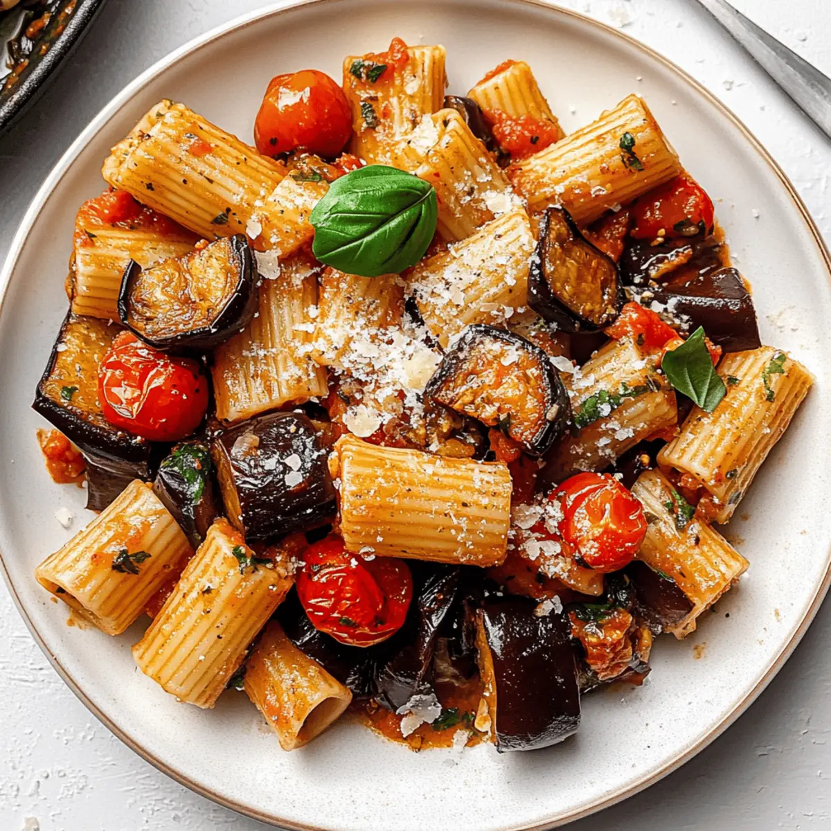 Roasted Eggplant Pasta