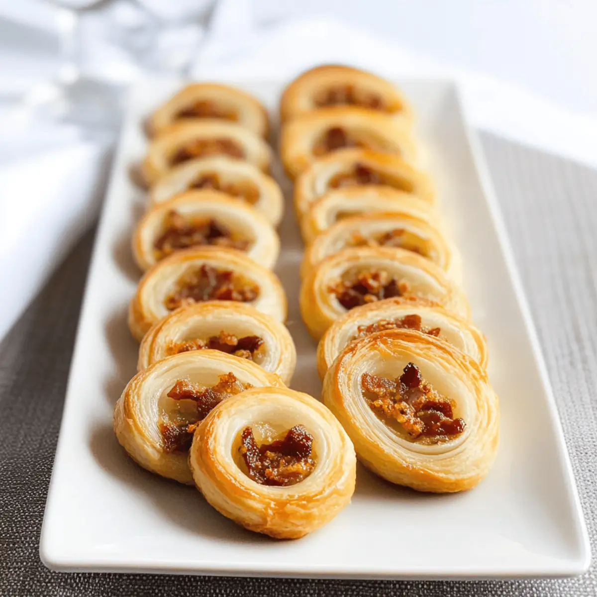 Savory Palmiers with Bacon, Gruyère, and Caramelized Onions