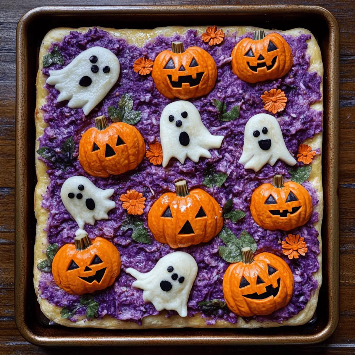 Spooky Halloween Focaccia