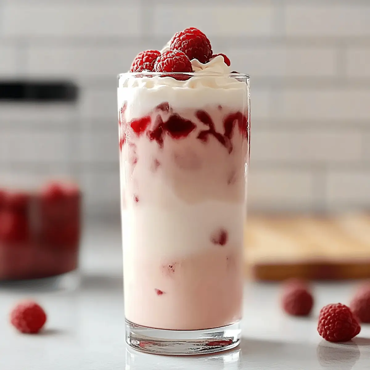 Vanilla Raspberry Iced Latte