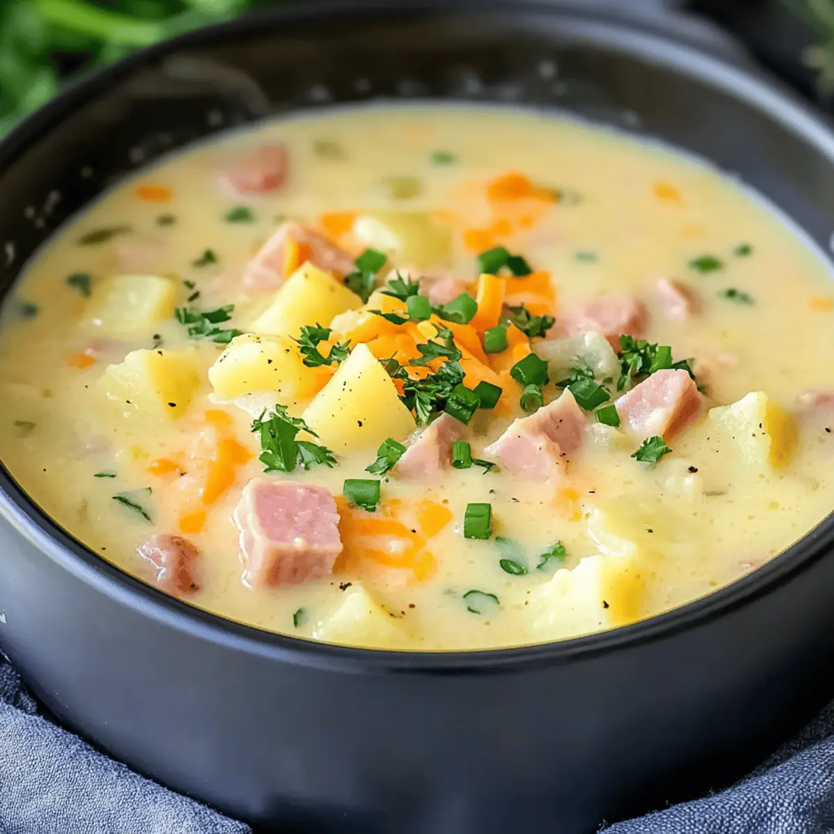 Hearty Yukon Gold Potato and Ham Soup for Cozy Nights