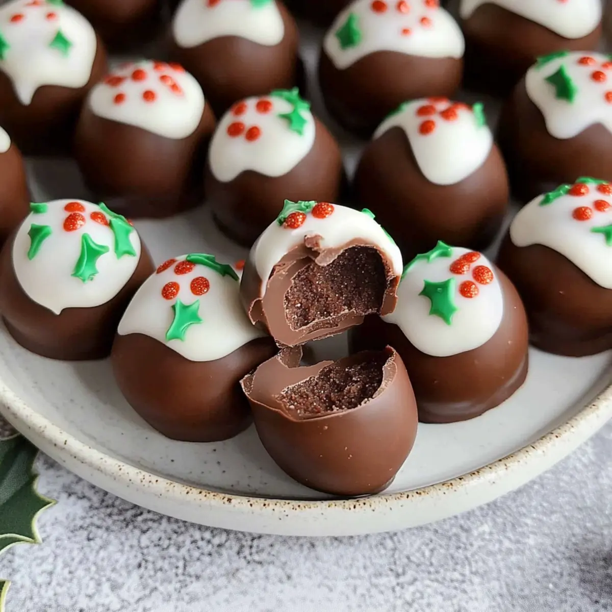 Christmas Pudding Chocolate Truffles: A Festive Delight!