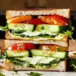 Loaded Cucumber & Avocado Sandwich