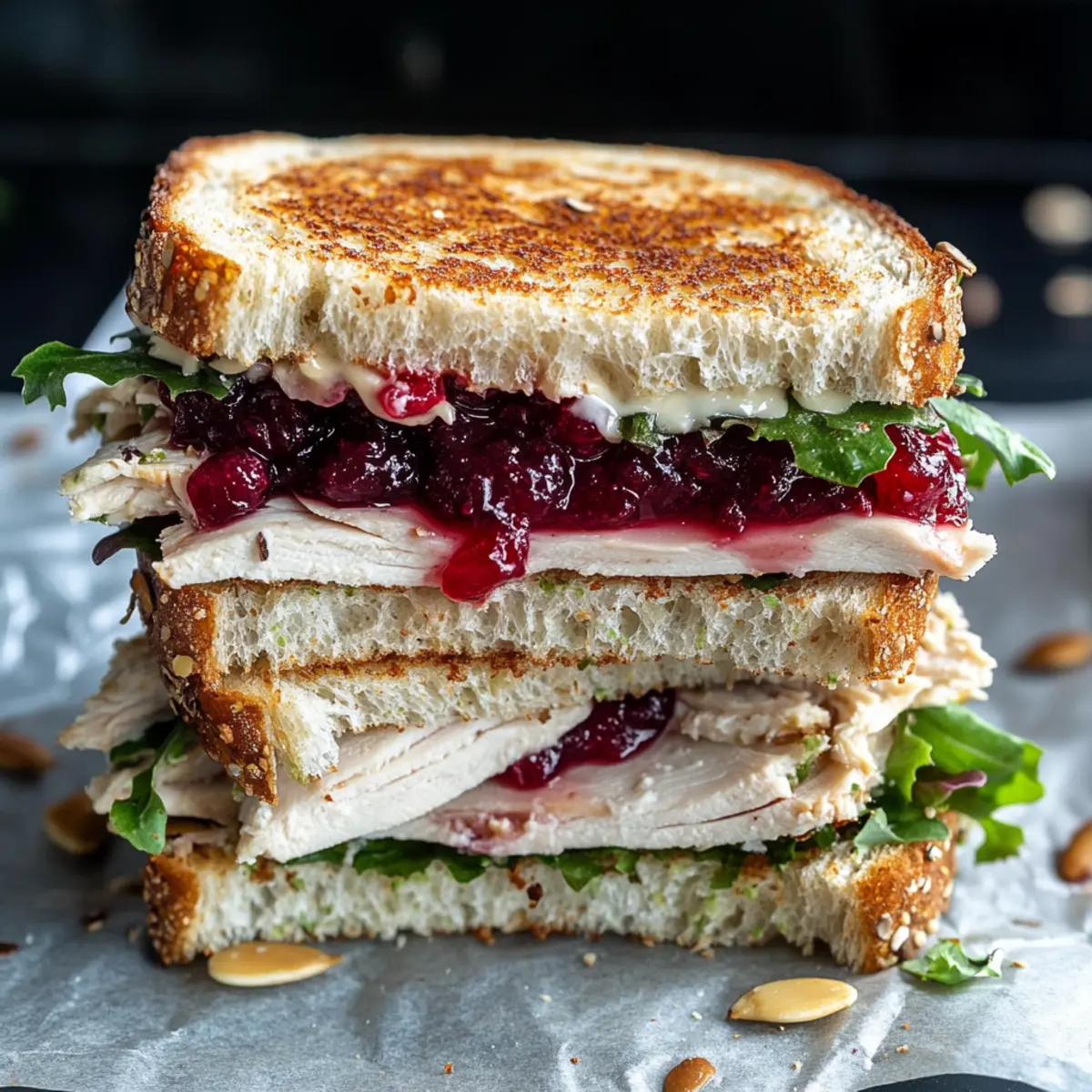 Leftover Cranberry Turkey Sandwich: A Cozy Thanksgiving Treat