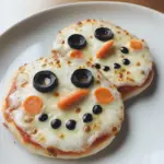 Mini Snowman Pizzas