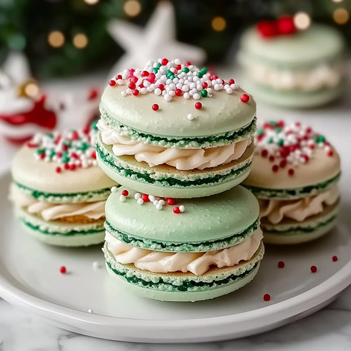 Christmas Tree Cake Macarons to Brighten Your Holidays