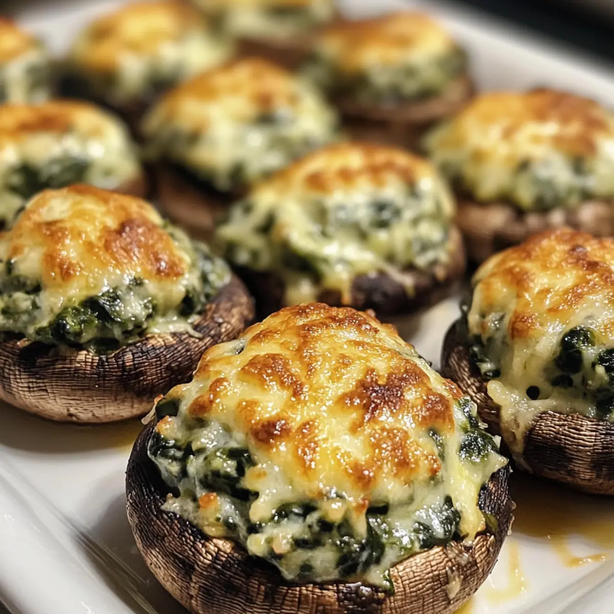 Spinach Dip Stuffed Mushrooms: Irresistibly Creamy Bites