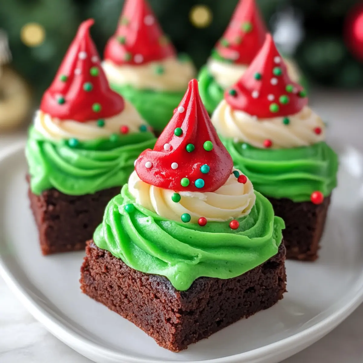 Frosted Christmas Brownies That Bring Holiday Cheer