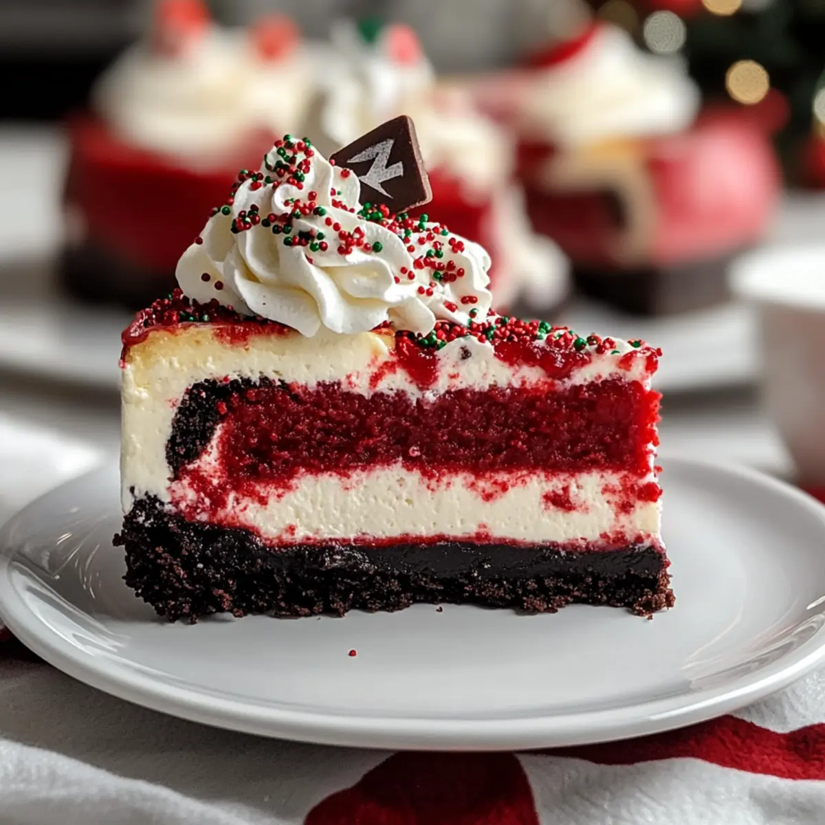 Irresistible Christmas Red Velvet Cheesecake You’ll Love