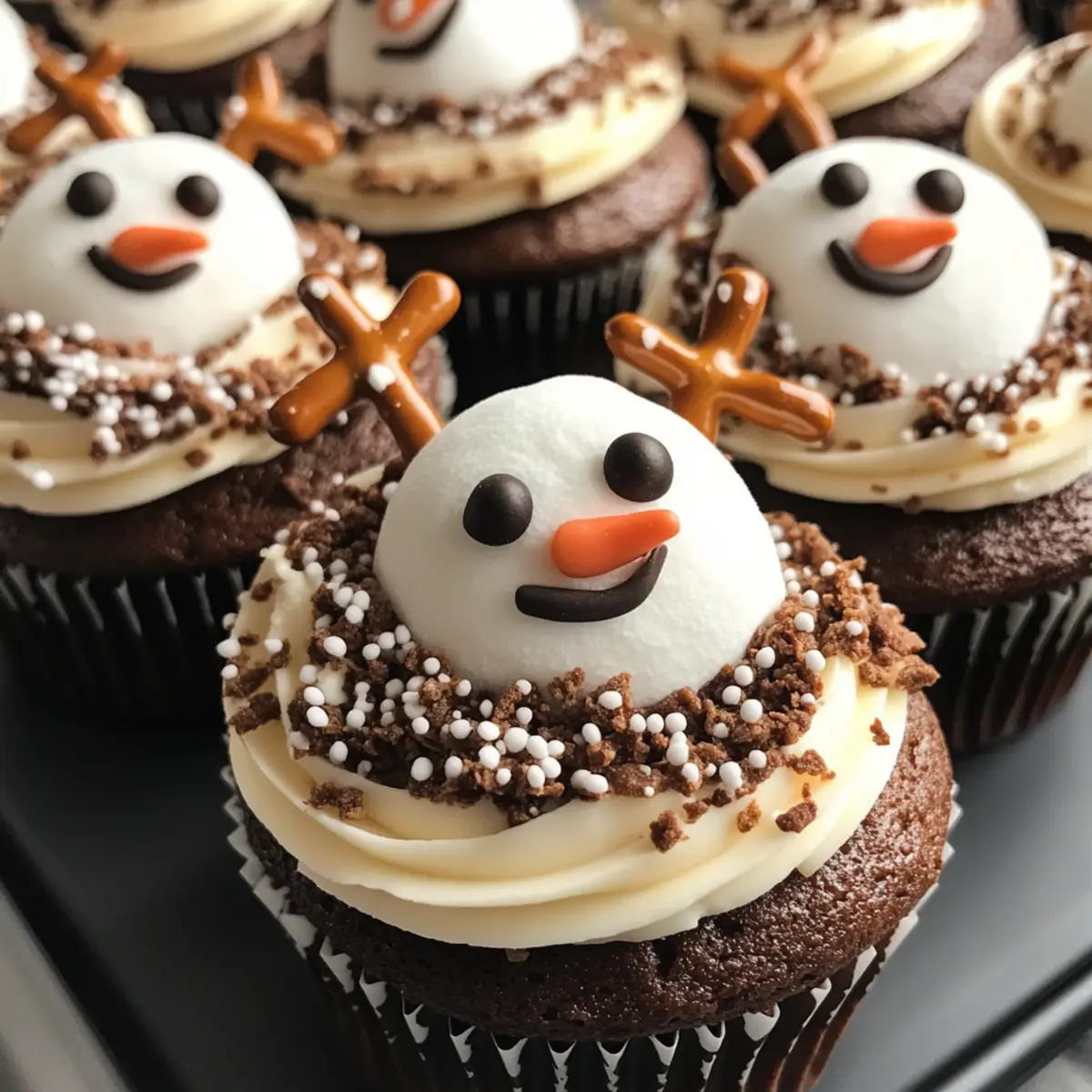 Snowman Cupcakes That Bring Holiday Cheer to Your Table