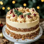 Christmas Spice Cake with Eggnog Buttercream