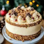 Christmas Spice Cake with Eggnog Buttercream