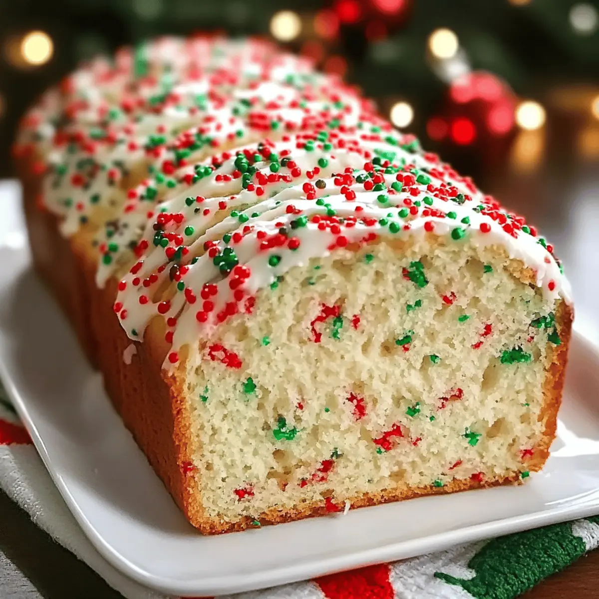 Irresistible Christmas Sprinkle Buttermilk Bread Recipe