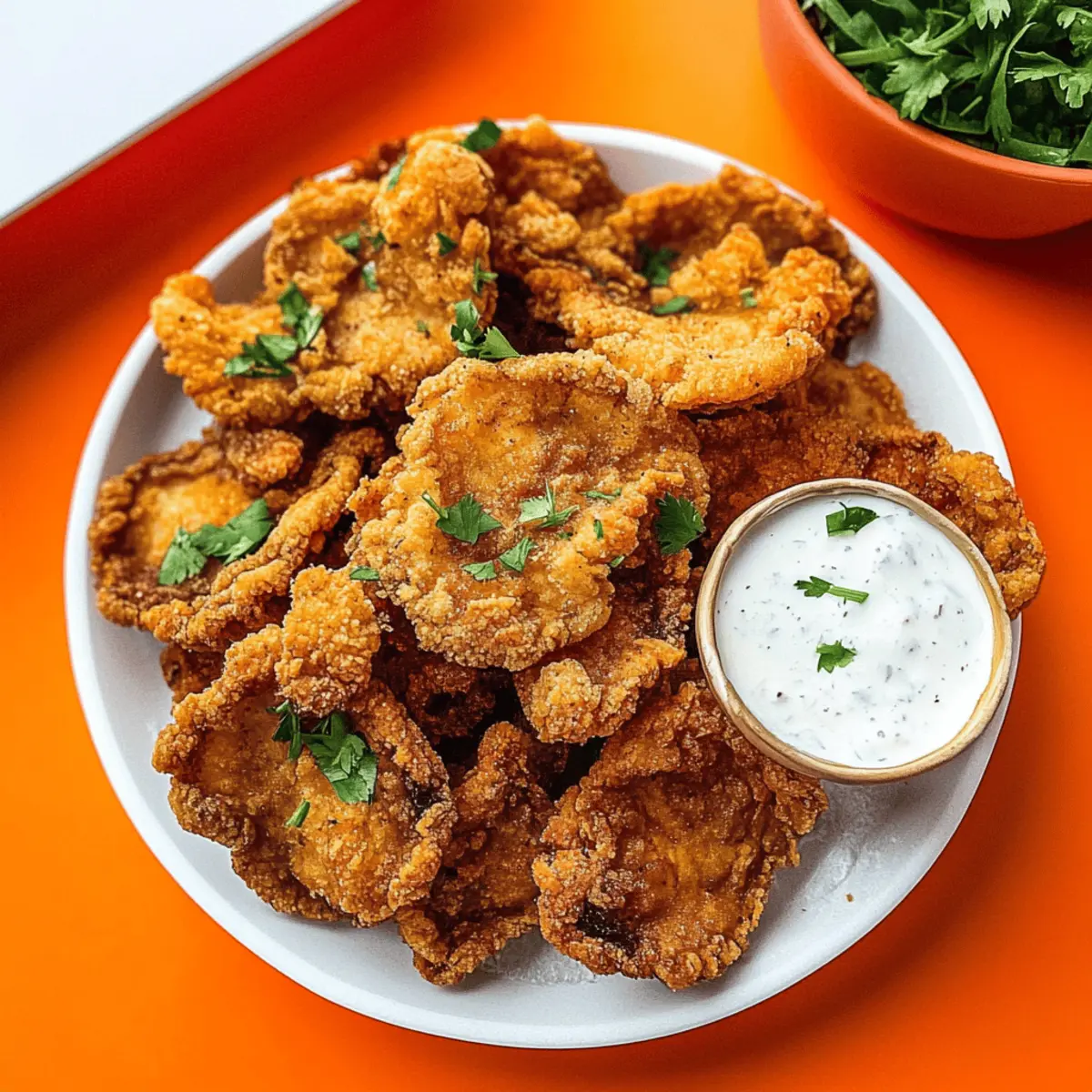 Fried Oyster Mushrooms