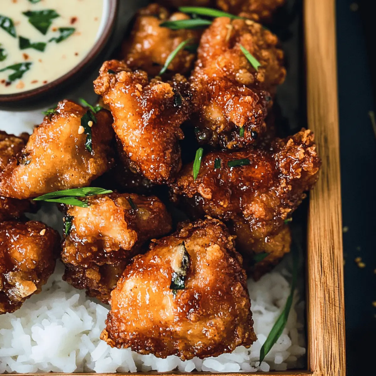 Hawaiian Fried Garlic Chicken