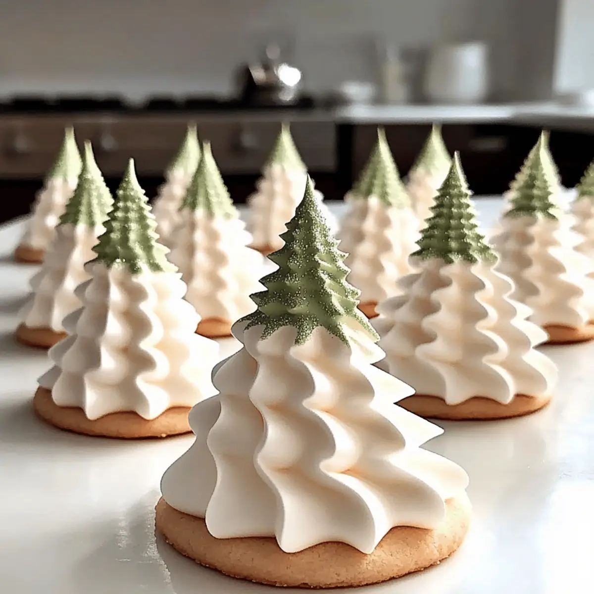 Tree Meringue Cookies