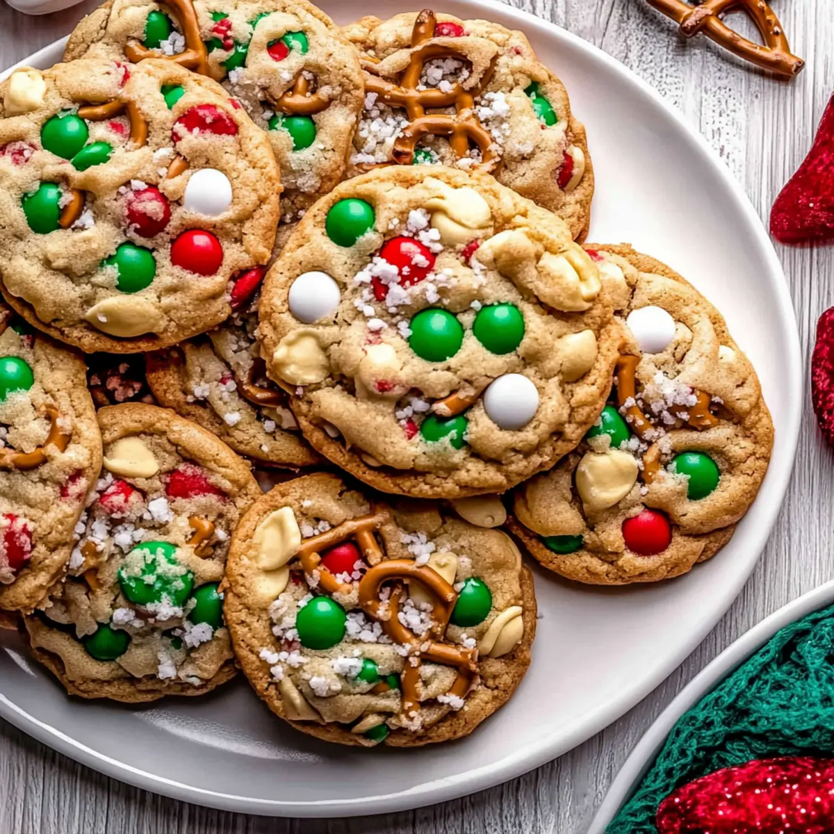 Christmas Kitchen Sink Cookies for Sweet & Salty Bliss