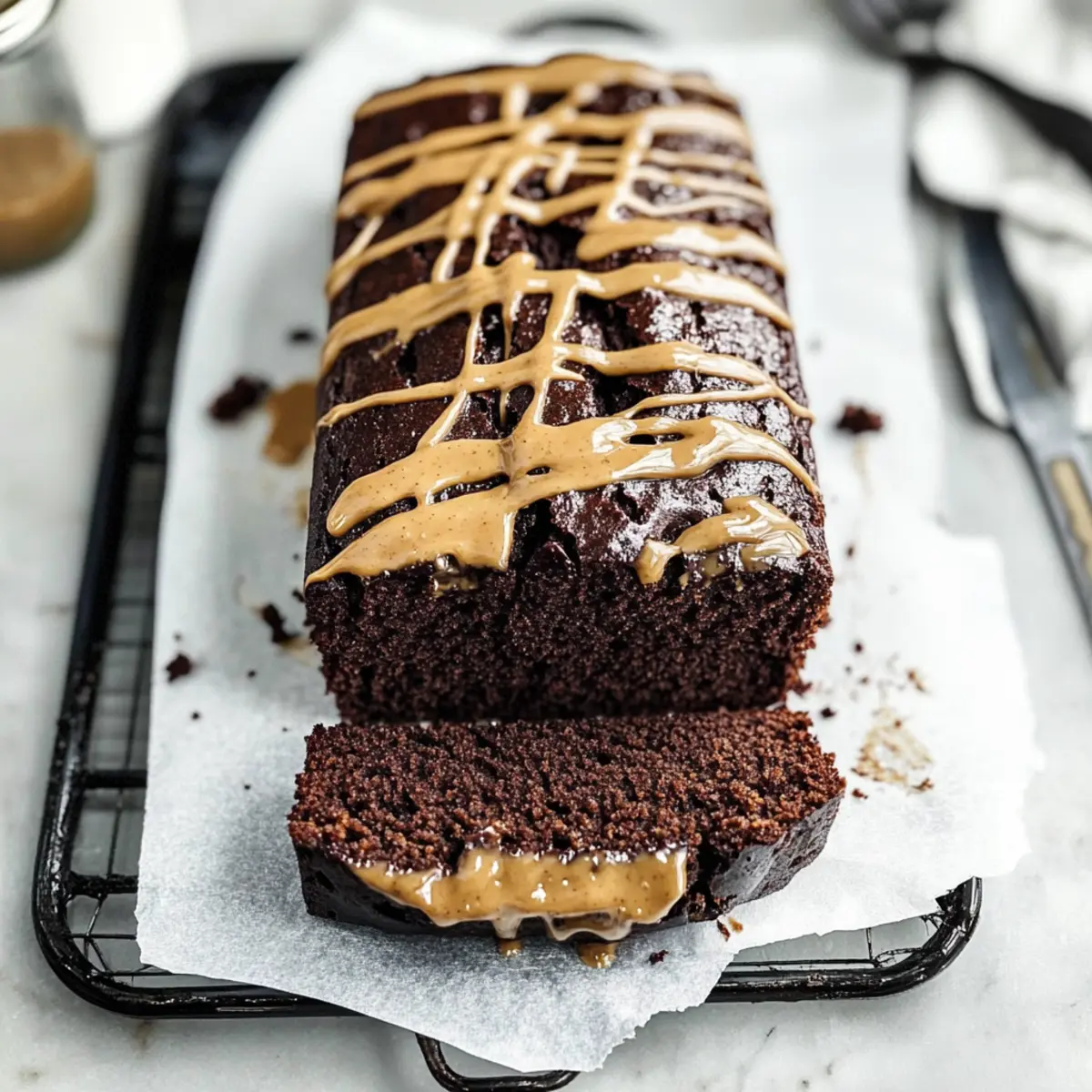 Chocolate Peanut Butter Banana Bread