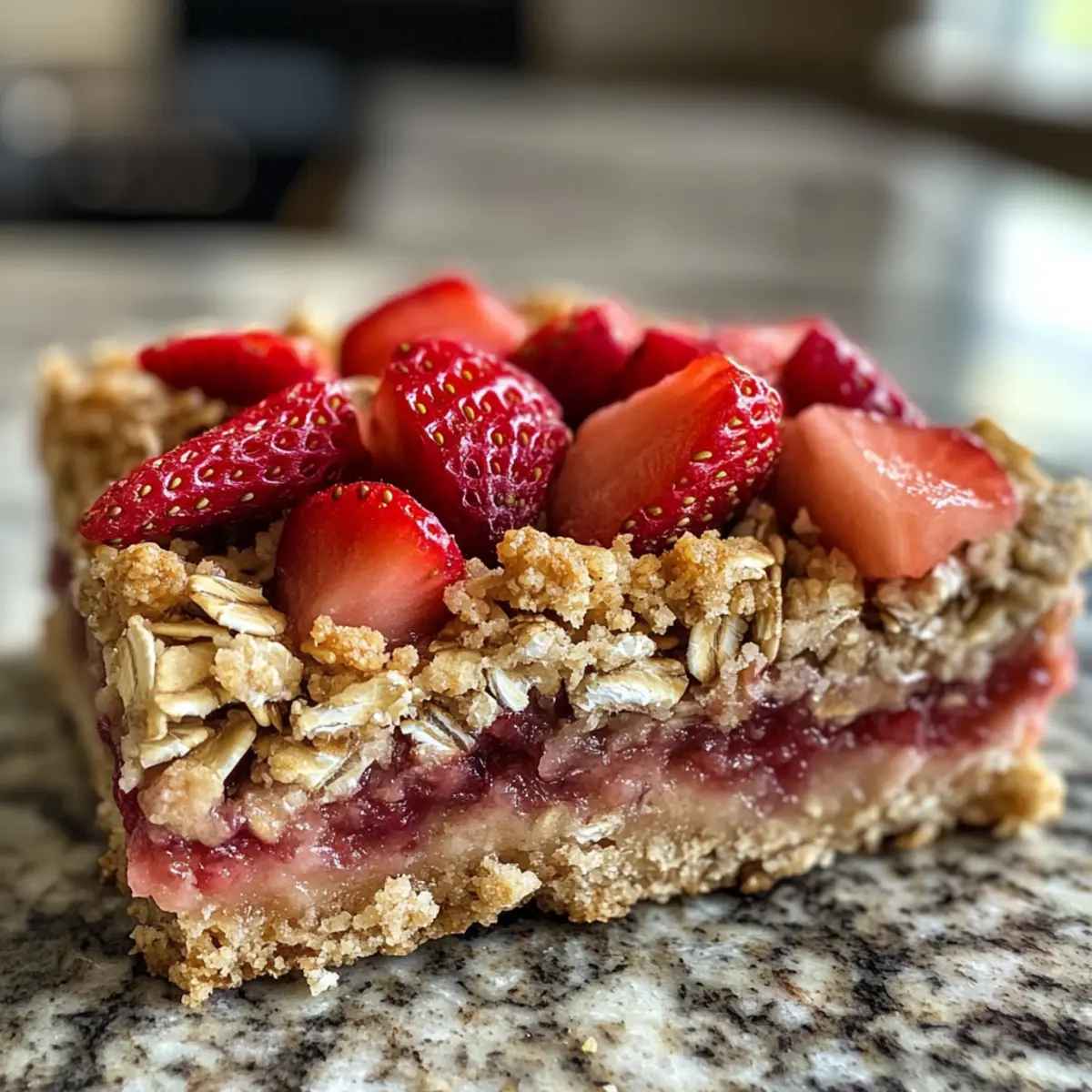 Strawberry Oatmeal Bars