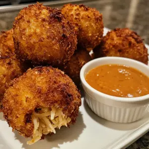 Reuben Balls with Spicy Thousand Island Dipping Sauce