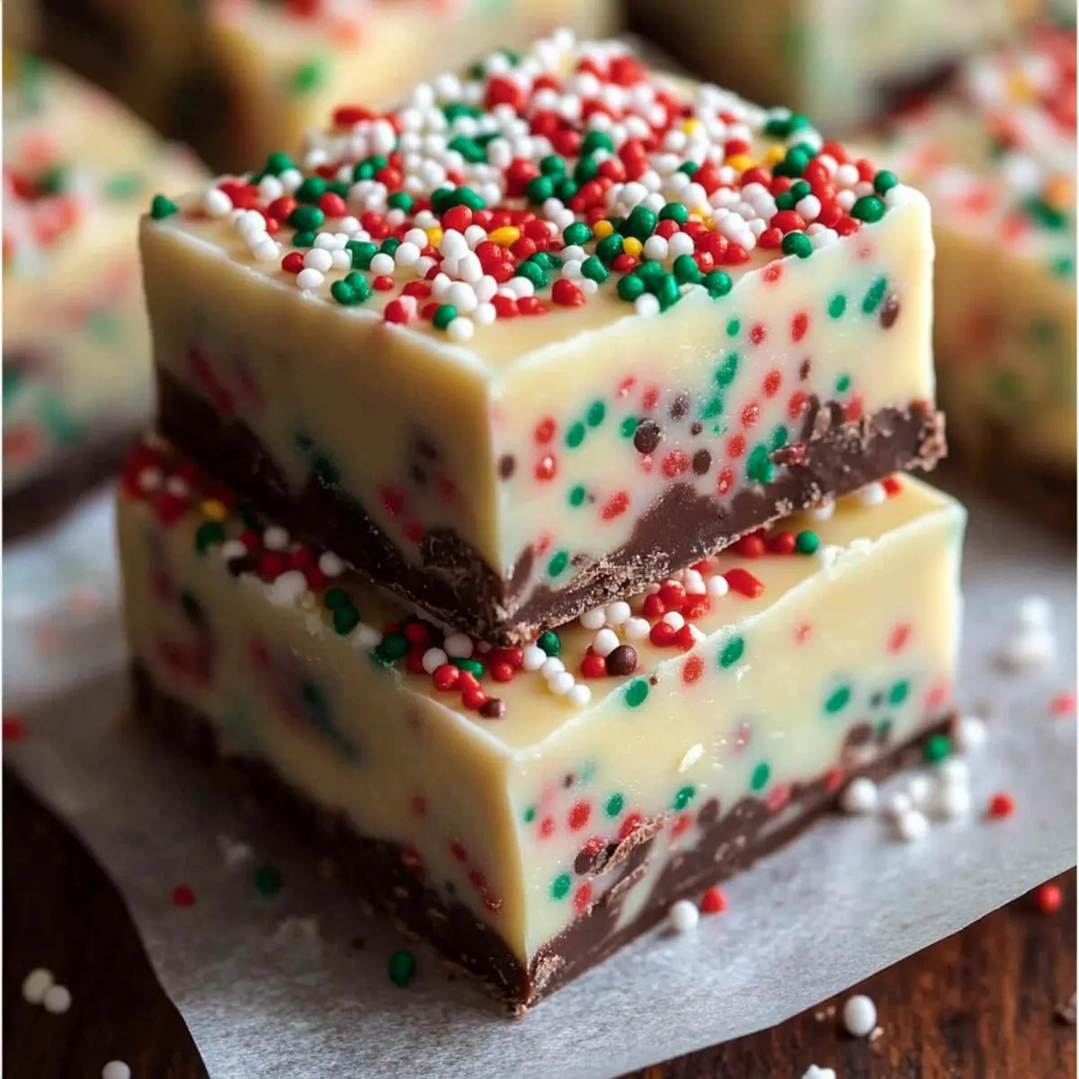 Irresistible Christmas Fudge Sprinkles for Festive Joy