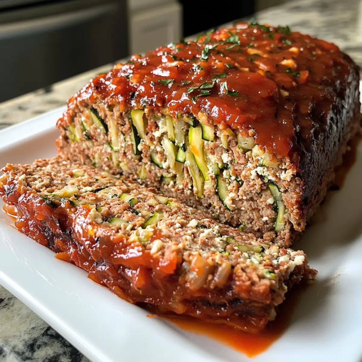 Juicy Turkey Zucchini Meatloaf with Feta for Healthy Dinners