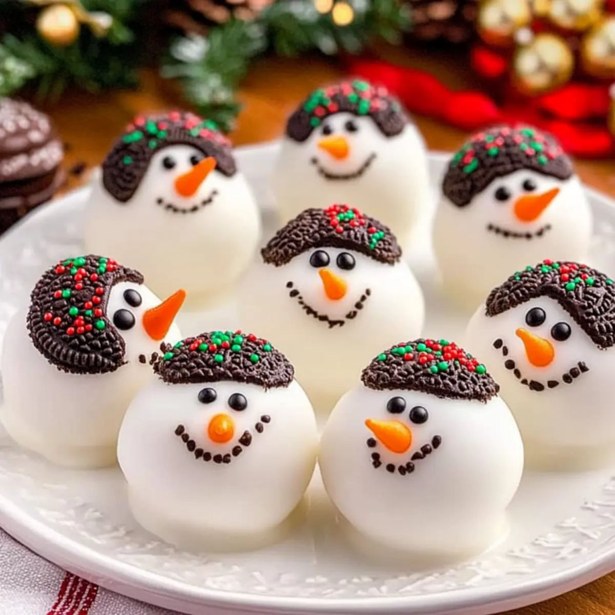 Snowman Oreo Balls: The Ultimate No-Bake Holiday Delight