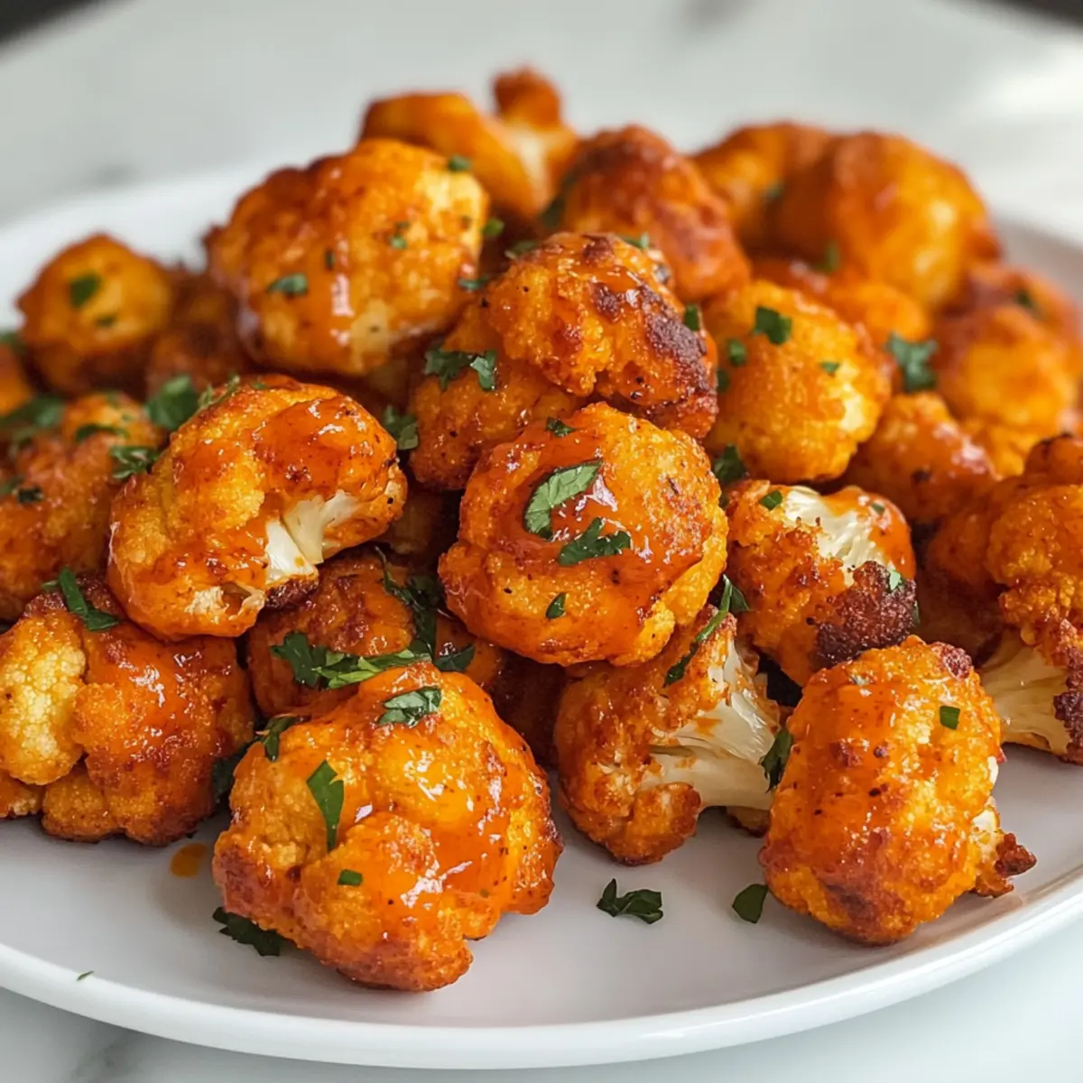 Crispy Buffalo Cauliflower Bites: Healthy Game Day Delight