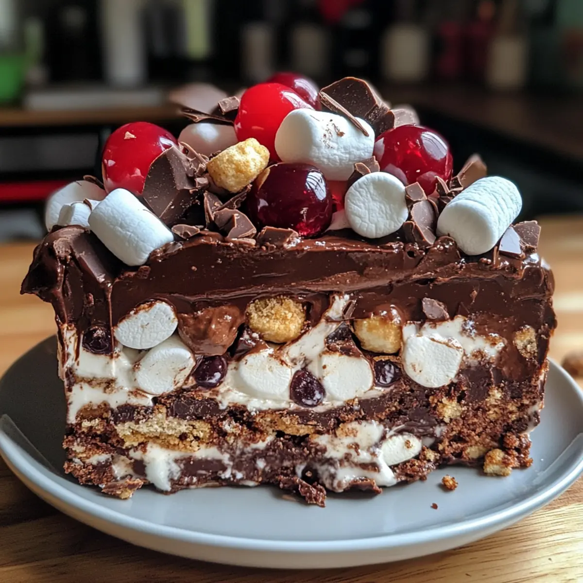 Delightful Rocky Road Christmas Pudding for Easy Holiday Cheer